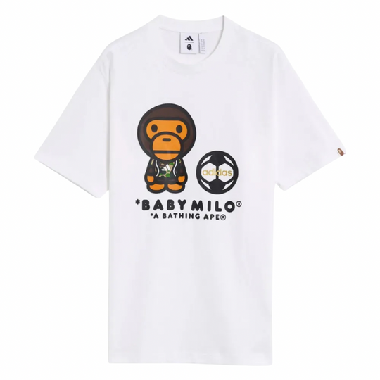 Camiseta Bape X Adidas Milo SSL White