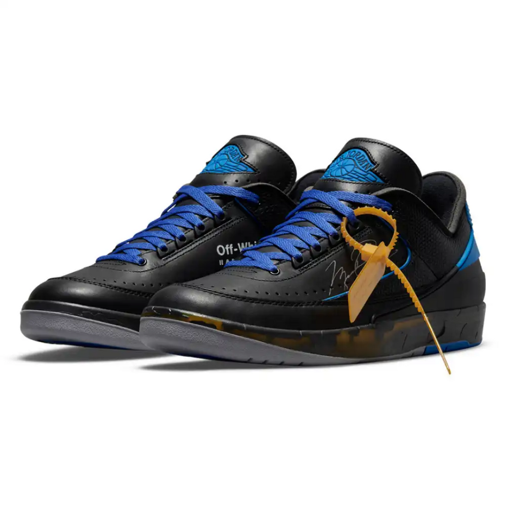 Off-White x Air Jordan 2 Low SP Black Royal
