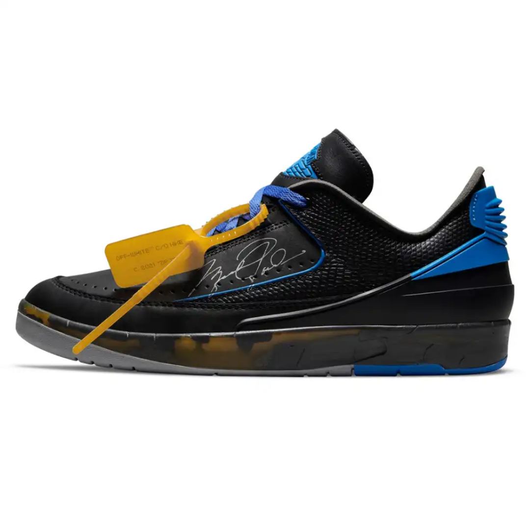 Off-White x Air Jordan 2 Low SP Black Royal