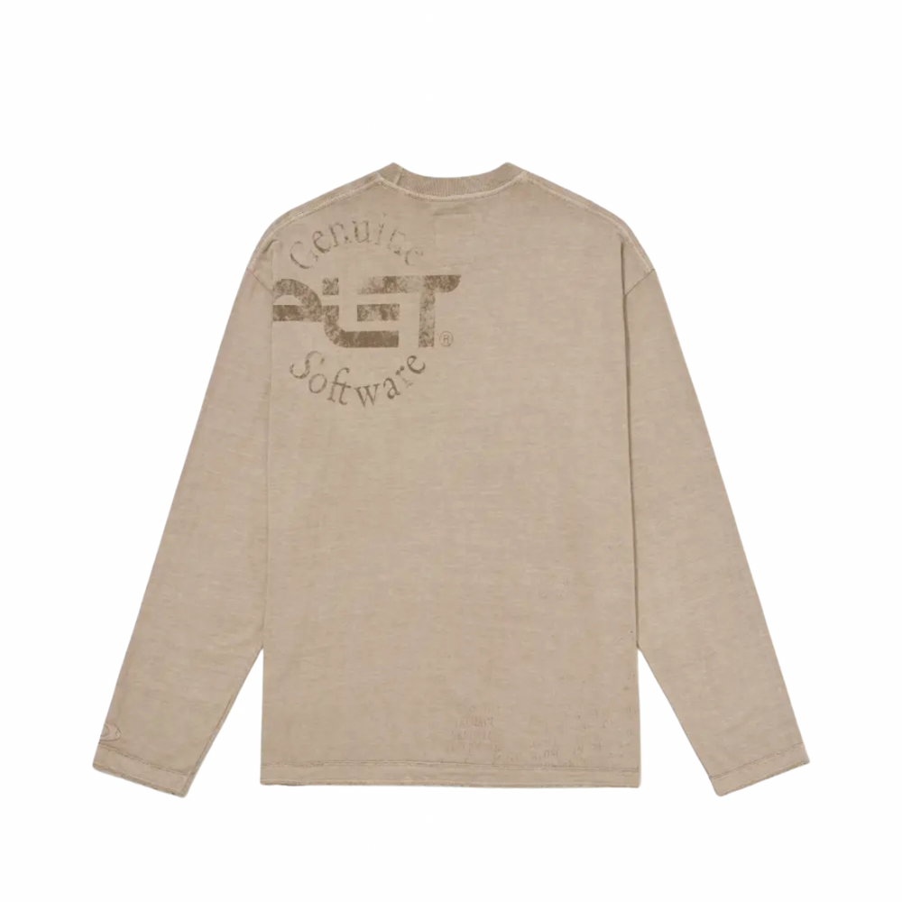 Camiseta Piet X Oakley Rusted Skull Long Sleeve Beige