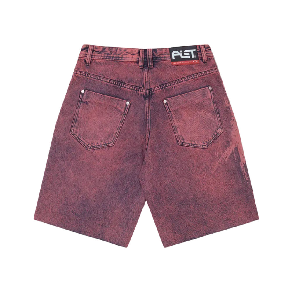 Oakley x Piet Bermuda Distressed Denim Violet