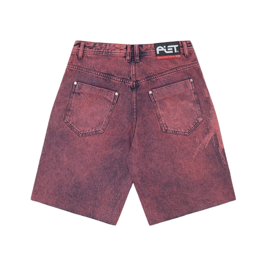 Oakley x Piet Bermuda Distressed Denim Violet