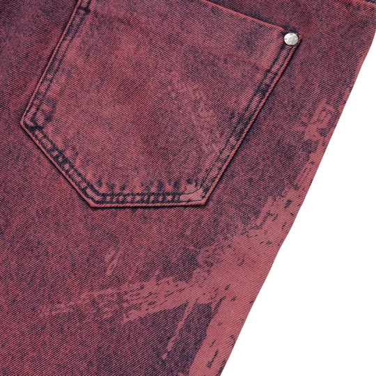 Oakley x Piet Bermuda Distressed Denim Violet