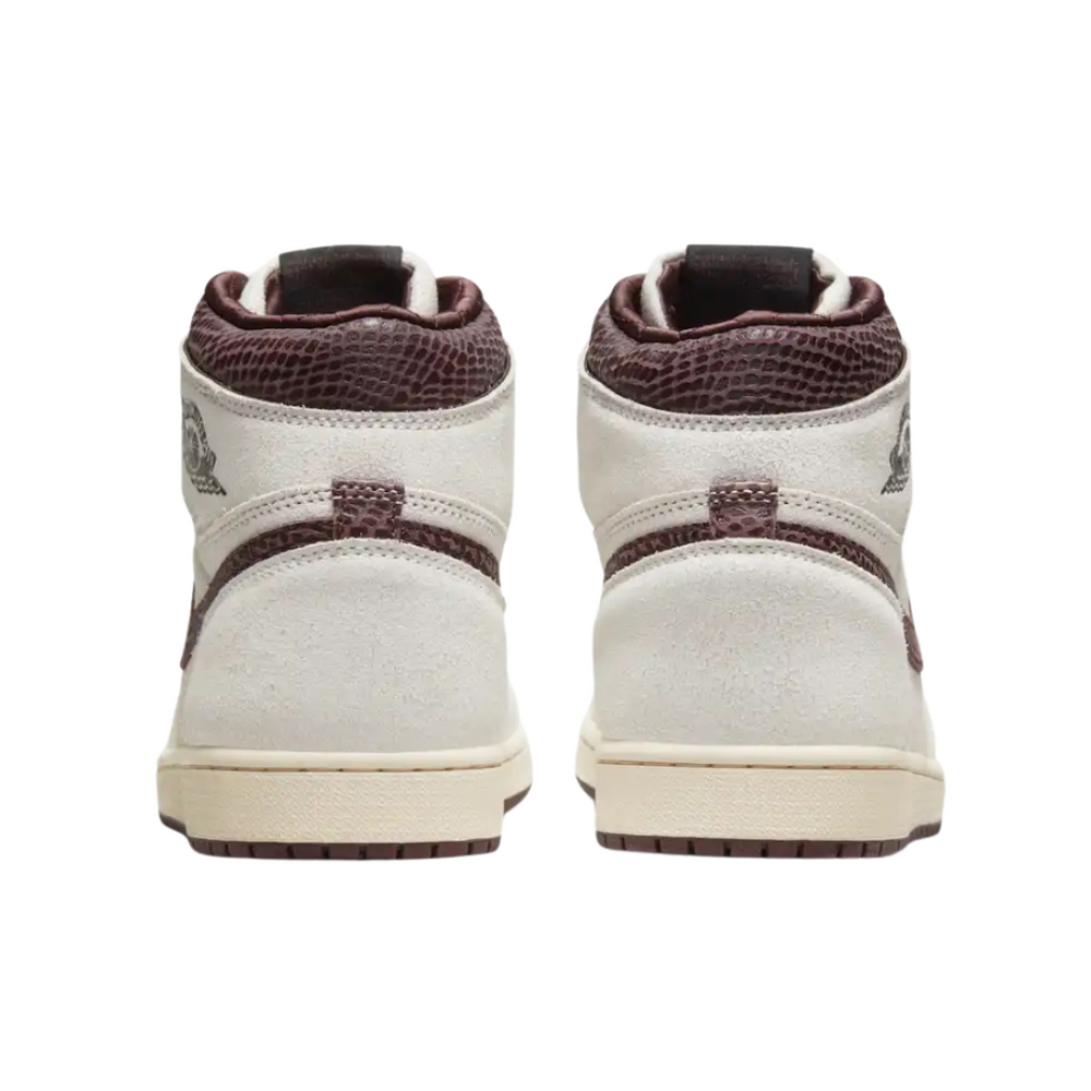 Air Jordan 1 X A Ma Maniere Sail and Burgundy