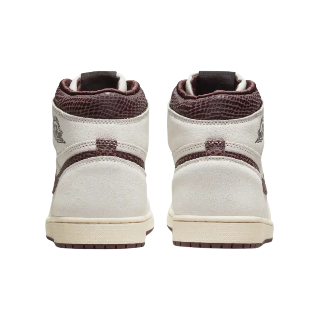 Air Jordan 1 X A Ma Maniere Sail and Burgundy