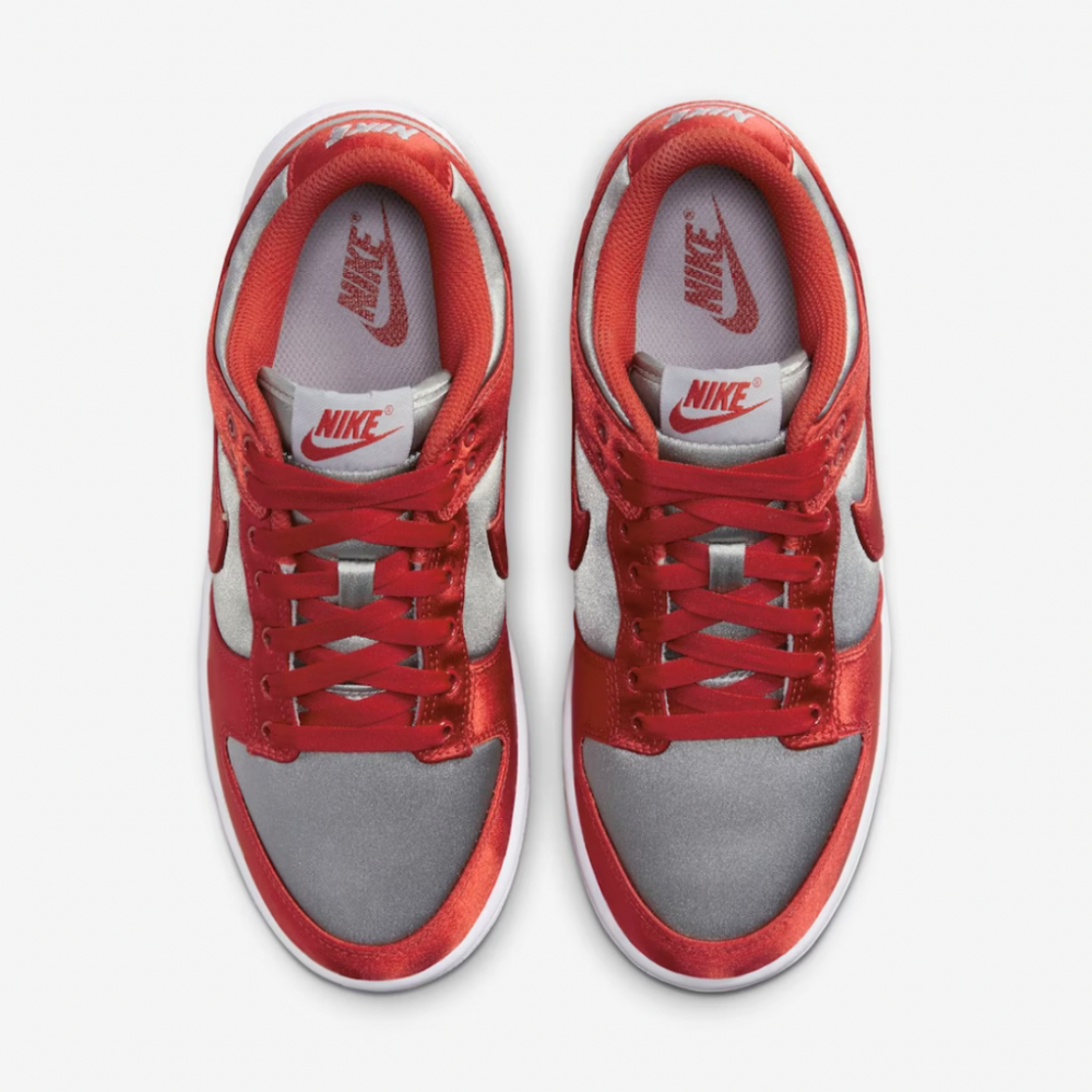 Nike Dunk Low Varsity Red and Medium Grey