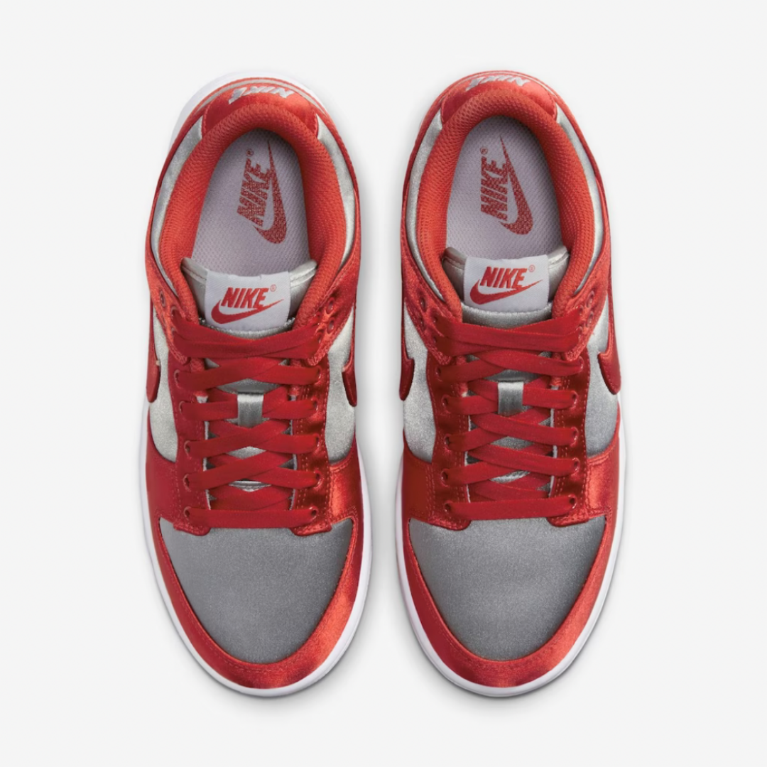 Nike Dunk Low Varsity Red and Medium Grey