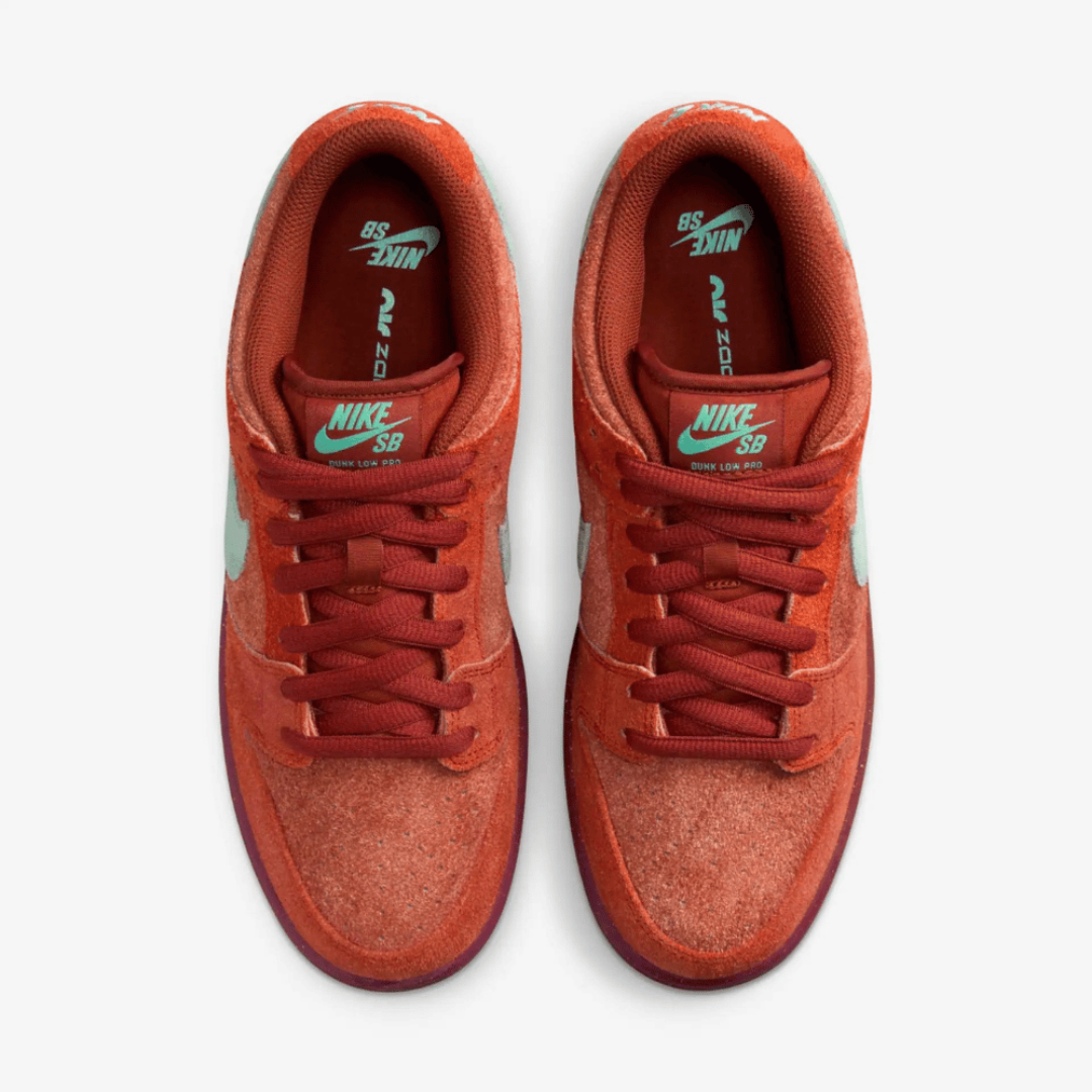 Nike SB Dunk Low Pro Mystic Red and Rosewood