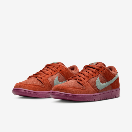 Nike SB Dunk Low Pro Mystic Red and Rosewood